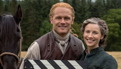 Outlander's Sam Heughan shares sweet farewell message to Caitriona Balfe