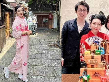 王莉妮飛京都化身櫻花妹古巷間遊走 林作孖裕美送名牌手袋造型蛋糕陪慶生