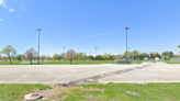 Sinkhole swallows up soccer fields in Illinois park