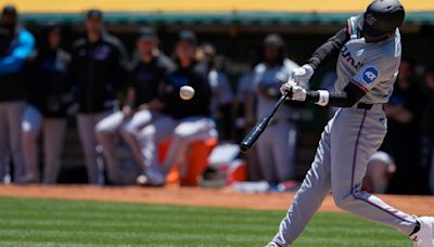 Nick Gordon homers and gets 4 hits to lead Marlins past A's 12-3