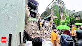 Building collapses in Khambhaliya: Rescue operations underway for trapped individuals | Rajkot News - Times of India