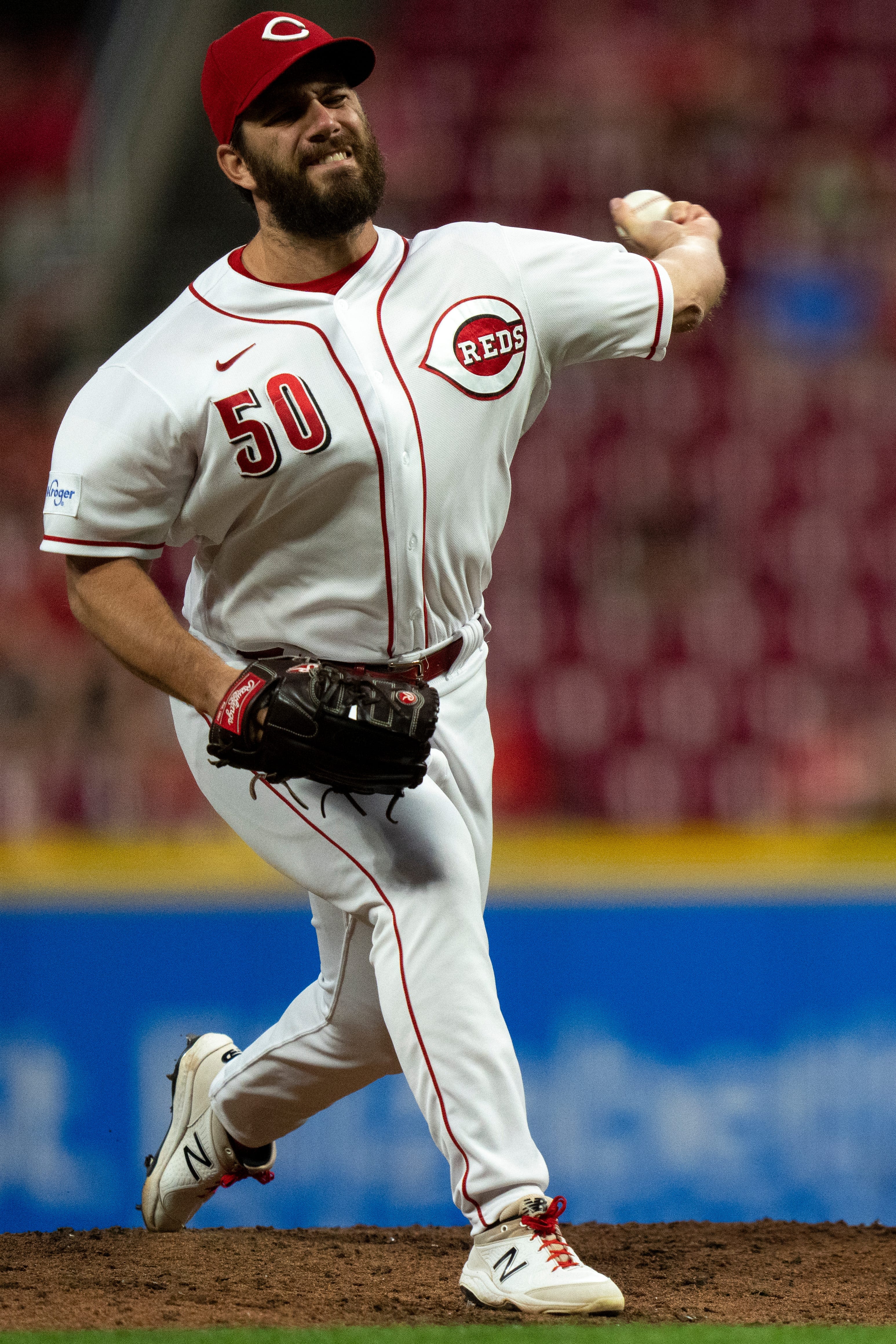 Reds reliever Sam Moll went a long way to get Shohei Ohtani out twice