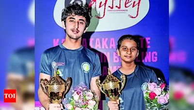 Laksh Sadhwani and Selvi Samkit Shah Win State U-21 Tenpin Bowling Championship | Bengaluru News - Times of India