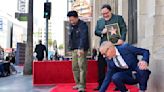 Jon Favreau's Walk of Fame star gets Robert Downey Jr.'s 'official' seal of approval — his used gum