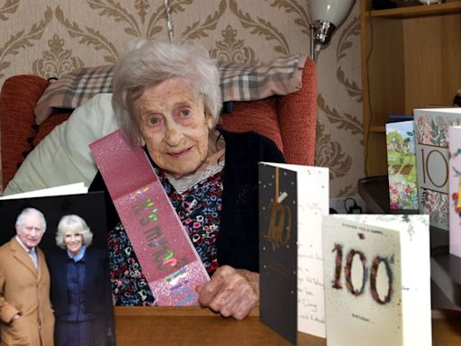 Betty Mackereth - secretary for Philip Larkin - celebrates 100th birthday with letter from the King