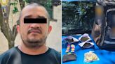Detención de repartidor de alimentos con drogas en Cuauhtémoc