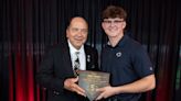 Badin catcher Jimmy Nugent honored at Great American Ball Park with Johnny Bench Award