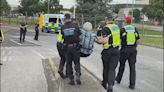 Two veteran peace campaigners arrested during anti-nuke protest | ITV News