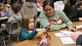 High School FCS, Art Programs Collaborate with Kindergarten Kids