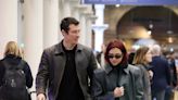 Dua Lipa and Boyfriend Callum Turner Coordinate in Leather Jackets