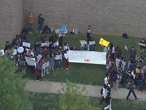 MCPS students walkout in protest of move to unfinished school without auditorium, fields