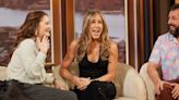 Drew Barrymore Gets 'First Hot Flash' On Air With Jennifer Aniston And Adam Sandler