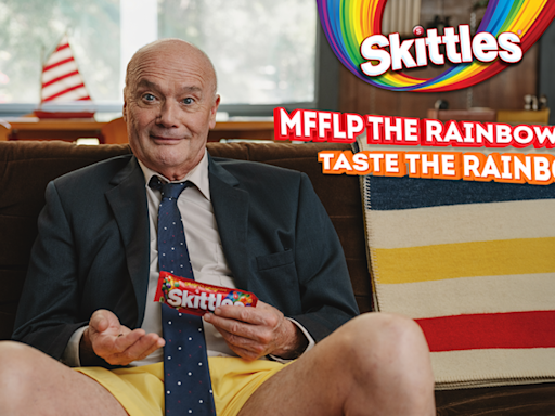 The Office’s Creed Bratton dodges social obligations with mouthfuls of Skittles