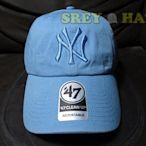 [SREY帽屋]現貨＊47 Brand CLEAN UP MLB 紐約洋基 NY YANKEES 天藍 經典LOGO老帽