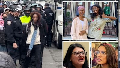 AOC, Rashida Tlaib call out ‘appalling’ arrest of ‘Squad’ member Ilhan Omar’s daughter at Columbia anti-Israel protest