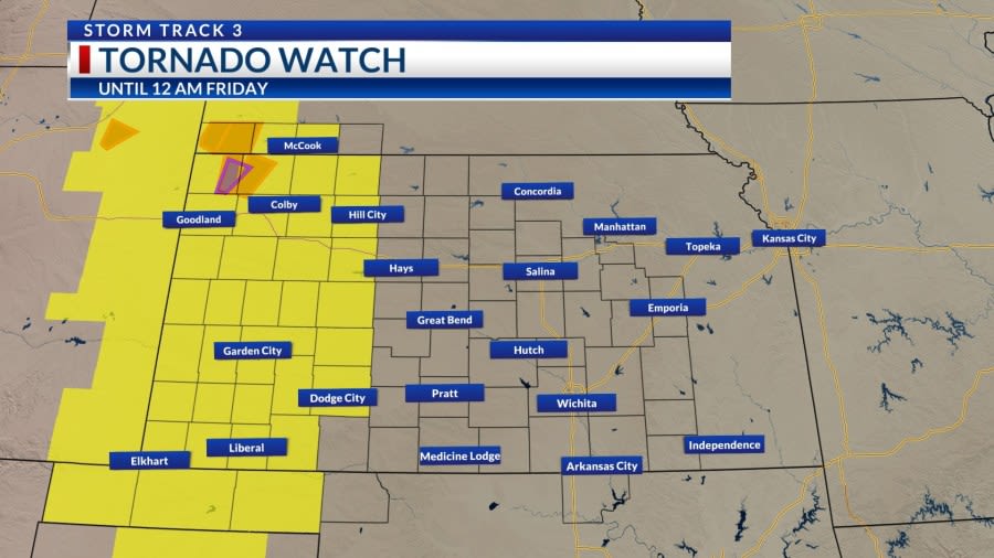 Storm reports: Tornado confirmed in northwest Kansas Thursday