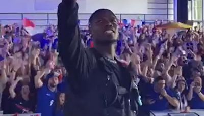 France fans scream support for Paul Pogba at Euro 2024