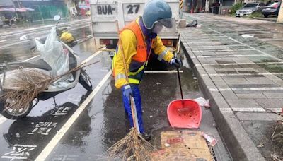 凱米來襲停收2天 台南明起開始收運垃圾