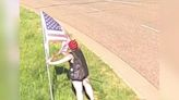 Caught on camera: Woman rips up 7 American flags in Jeffco