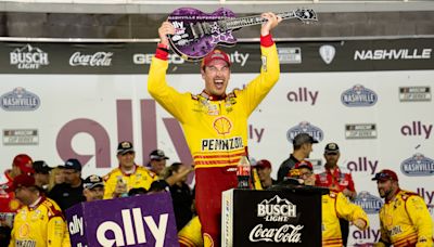 Joey Logano wins NASCAR Cup Series Ally 400 in five overtimes