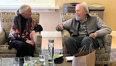 Clint Eastwood Makes Rare Appearance to Support Jane Goodall at Environmental Event in California