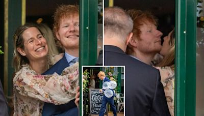 Ed Sheeran seen with wife Cherry as they celebrate daughter's 2nd birthday