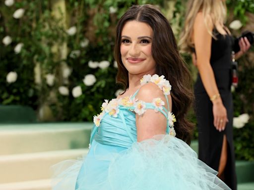 Lea Michele Shows Off Stylish Baby Bump at 2024 Met Gala