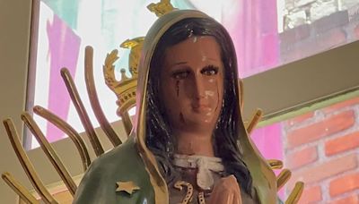 Investigan supuesta aparición de lágrimas en figura de la Virgen
