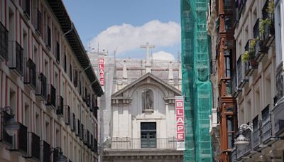 Así está el interior de la Iglesia de la Vera Cruz tras el derrumbe de su cúpula