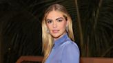 Kate Upton Plays Bartender in Cute Pinstripe Shirt at Vosa Spirits Event