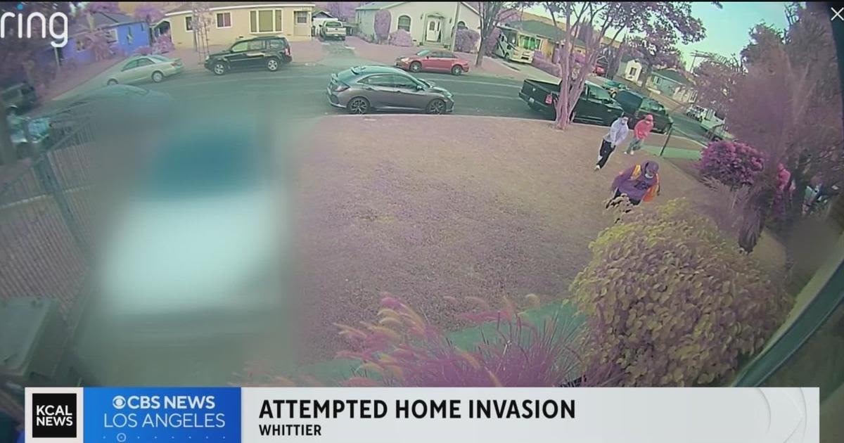 Terrifying home surveillance video shows attempted home invasion in Whittier