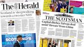 Scotland's papers: 'Two-tier' NHS warning and council ditch Taiwan deal