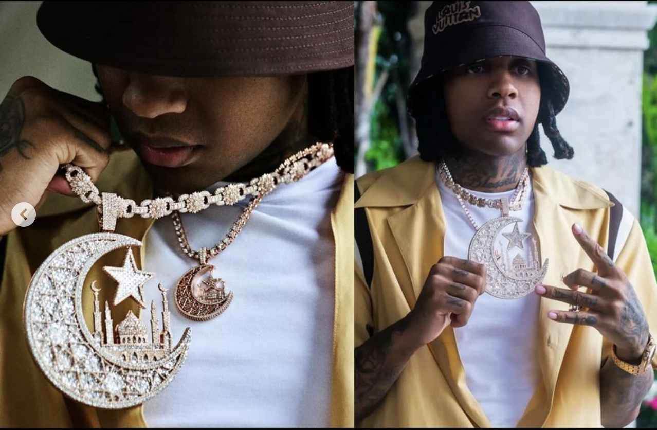 The Source |Lil Durk Faces Criticism For Wearing Large Islamic Crescent And Star Chain