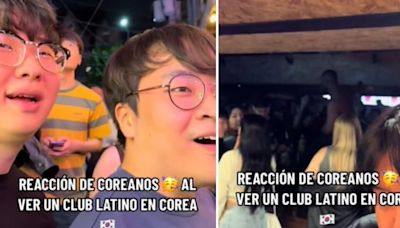 Coreanos reaccionan impactados al encontrarse a bailarines semidesnudos en club latino | VIDEO VIRAL