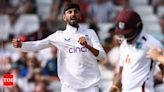 2nd Test: Shoaib Bashir's fifer powers England to 241-run win over West Indies | Cricket News - Times of India