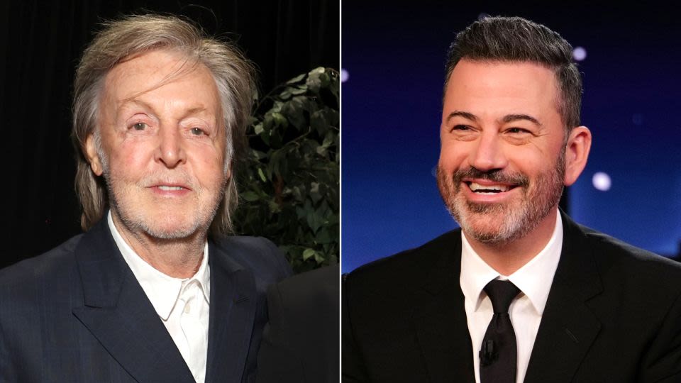 Paul McCartney hosted a very star-studded party and Jimmy Kimmel spilled the tea about the guestlist