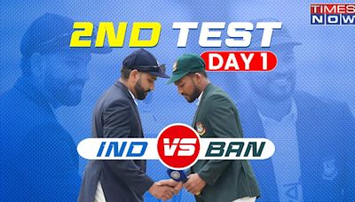 IND vs BAN Live Score, 2nd Test Day 1 Updates: India Restrict Bangladesh to 74/2 Before Lunch, Akash Deep Shines