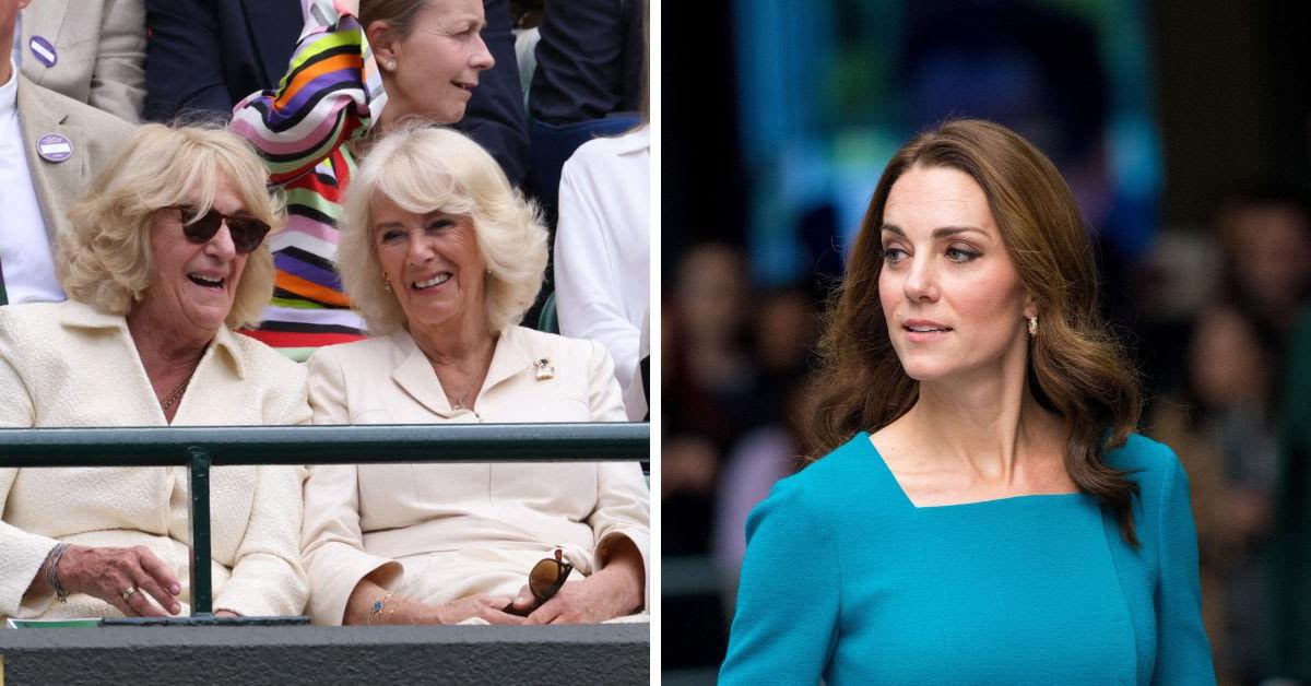 Queen Camilla Makes Appearance at Wimbledon as Tennis Fans Hope Kate Middleton Will Attend Final Matches