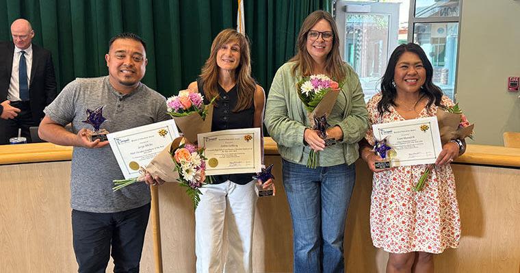 Five CUSD Classified Employees Honored At School May Board Meeting