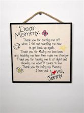 Personalized Dear Mommy Thank You Letter Wall Sign, Letter From Child ...