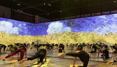 Immerse yourself in special yoga sessions at Beyond Van Gogh