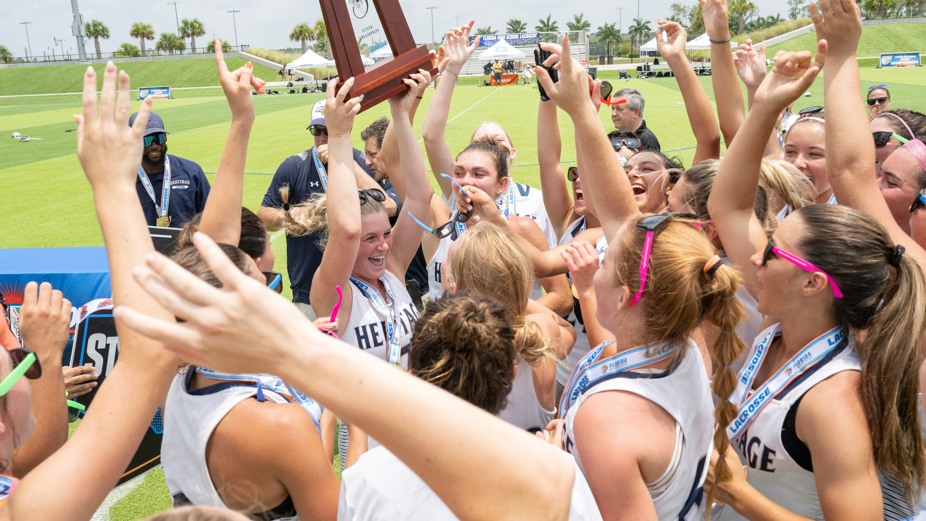 Back-to-back: Heritage-Delray girls lacrosse defends title with win over Lake Highland