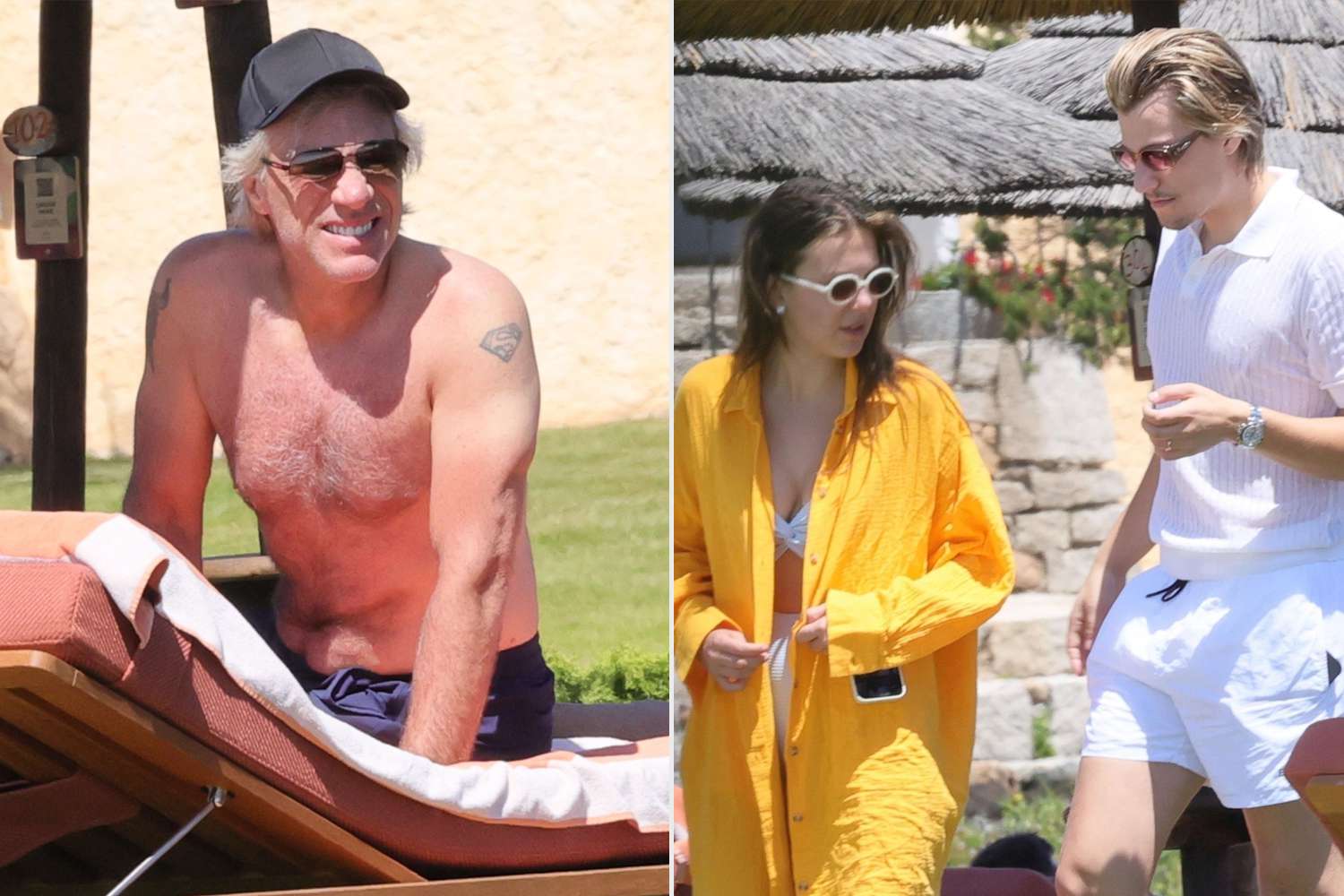 Shirtless Jon Bon Jovi Crashes Son Jake's Vacation with Millie Bobby Brown in Sardinia