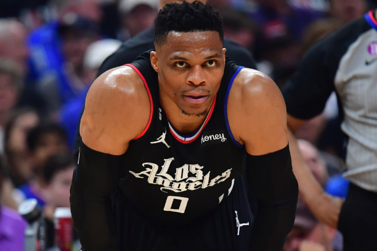 Russell Westbrook Ejected For Throwing Punch After Hard Foul On Luka Doncic