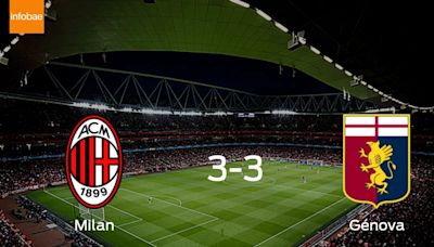 Génova consigue un empate frente a AC Milan 3-3
