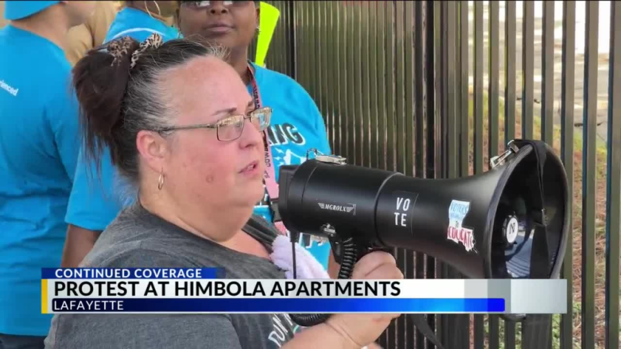 Tenants protest living conditions at Himbola Apartments