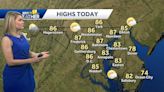 Warm and steamy for Tuesday with isolated thunderstorms possible