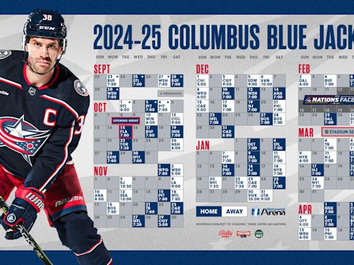 Blue Jackets announce 2024-25 regular season schedule | Columbus Blue Jackets