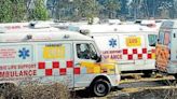 Odisha: Ambulance collides with truck, catches fire; 4 injured