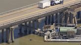 Barge collision damages bridge between Galveston, Texas, and offshore island